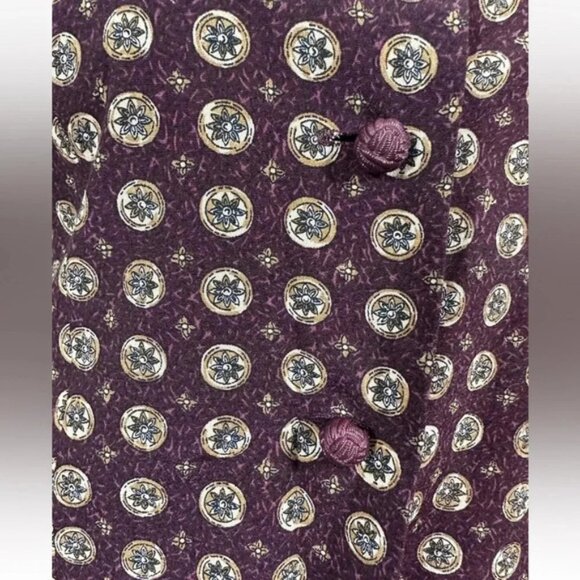 NWT VTG 90's Norton McNaughton Womens Burgundy Wine Blazer Jacket Rayon Sz 6P - Picture 5 of 9